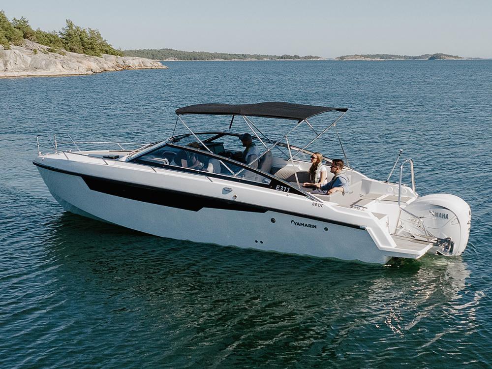 Yamarin 88 DC Powerboat with Bimini Canopy